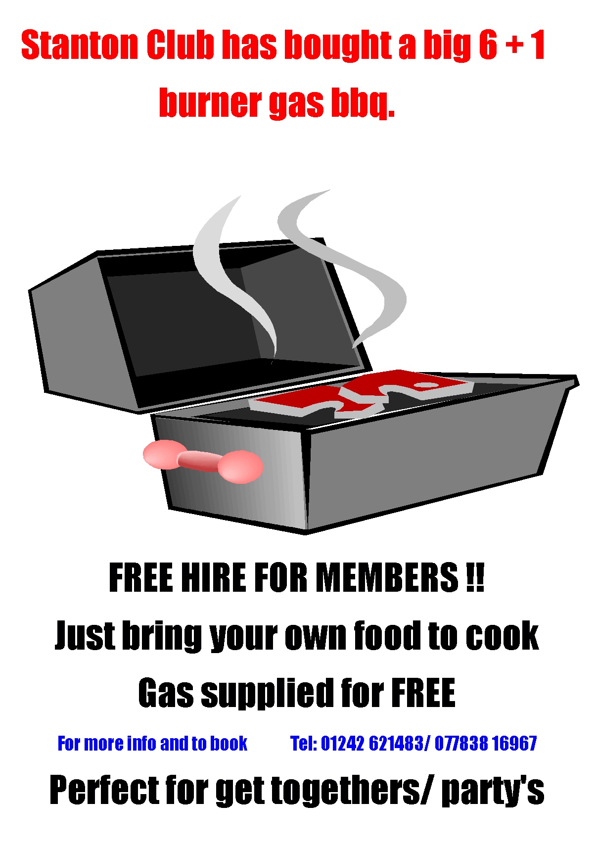 Having your BBQ at Stanton Village Club